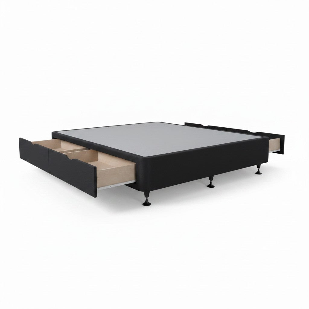 Queen Base with 4 standard drawers