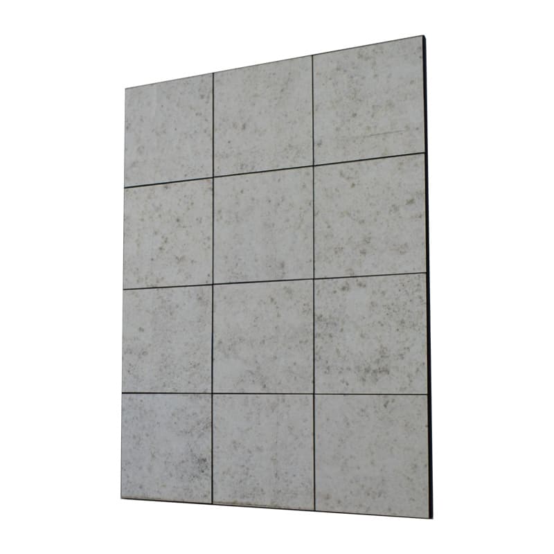Grid Antique Frameless Mirror 90x120cm