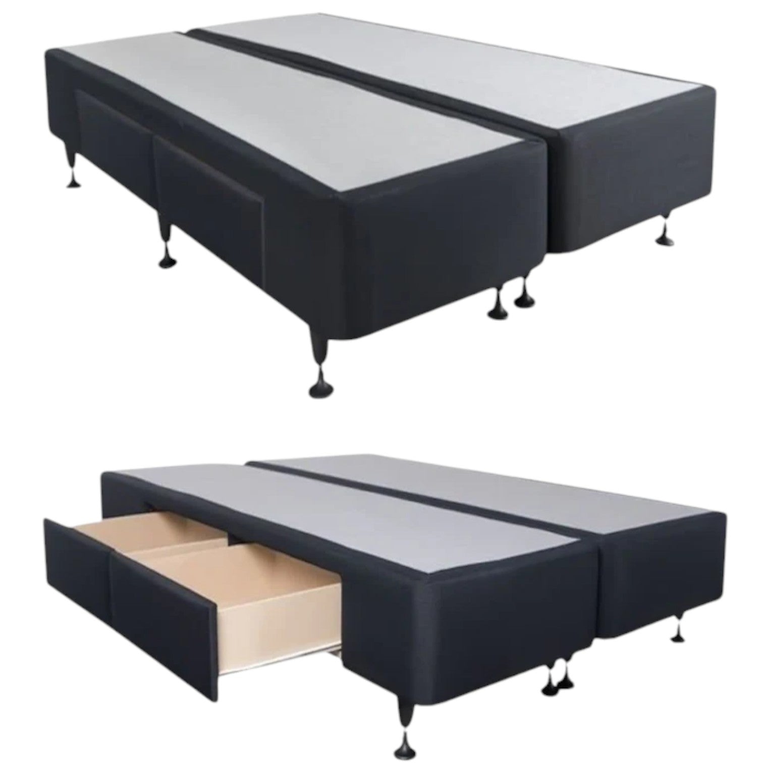 Queen Split Base Split Queen Base with 4 Deep Drawers | SuperPrice Furniture