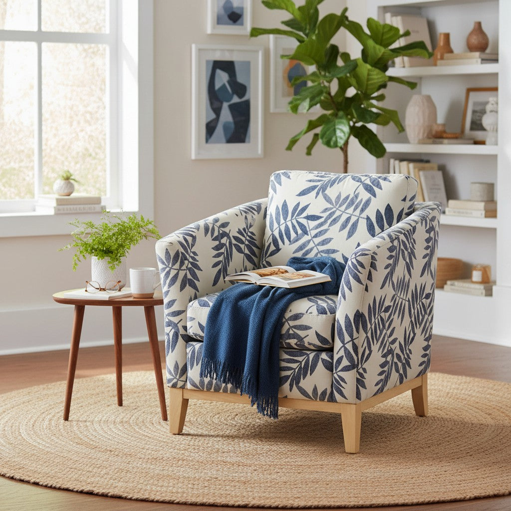 Rosa Accent Chair - Palm Cove Denim