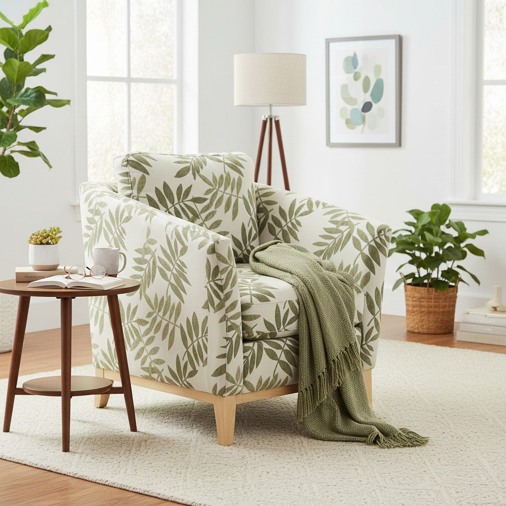 Rosa Accent Chair - Palm Cove Wild Kiwi
