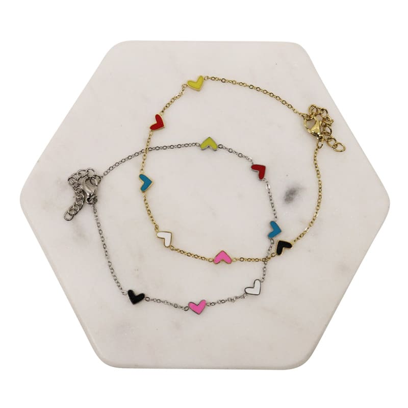 Stainless Steel Enamel Bracelet
