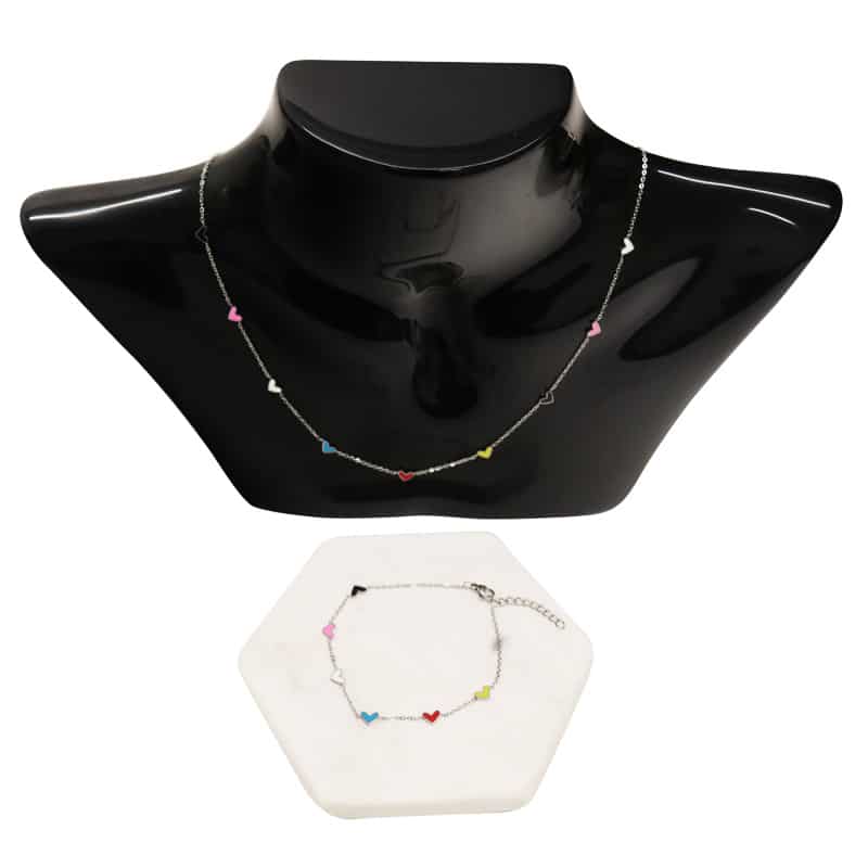 Stainless Steel Enamel Necklace