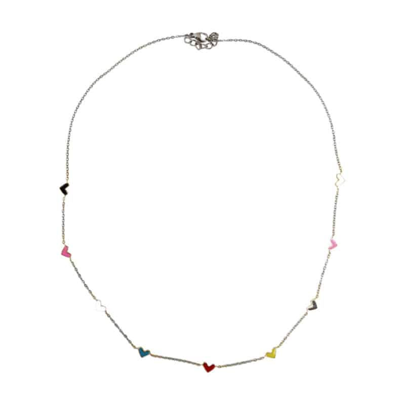 Stainless Steel Enamel Necklace
