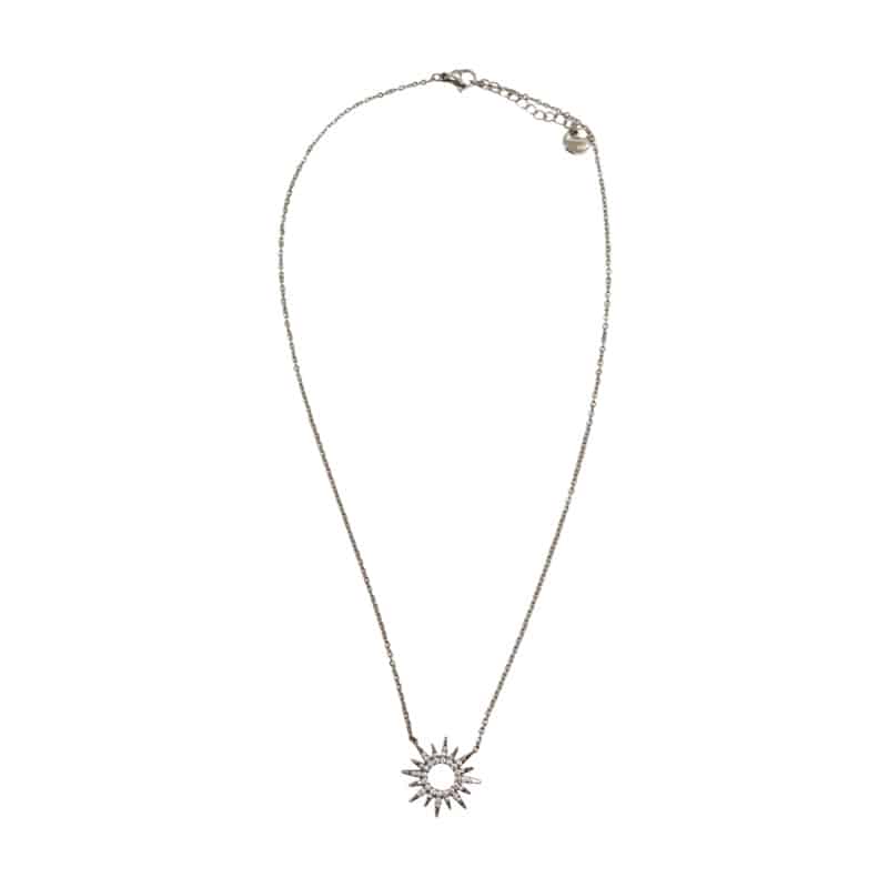 Stainless Steel Starburst Necklace
