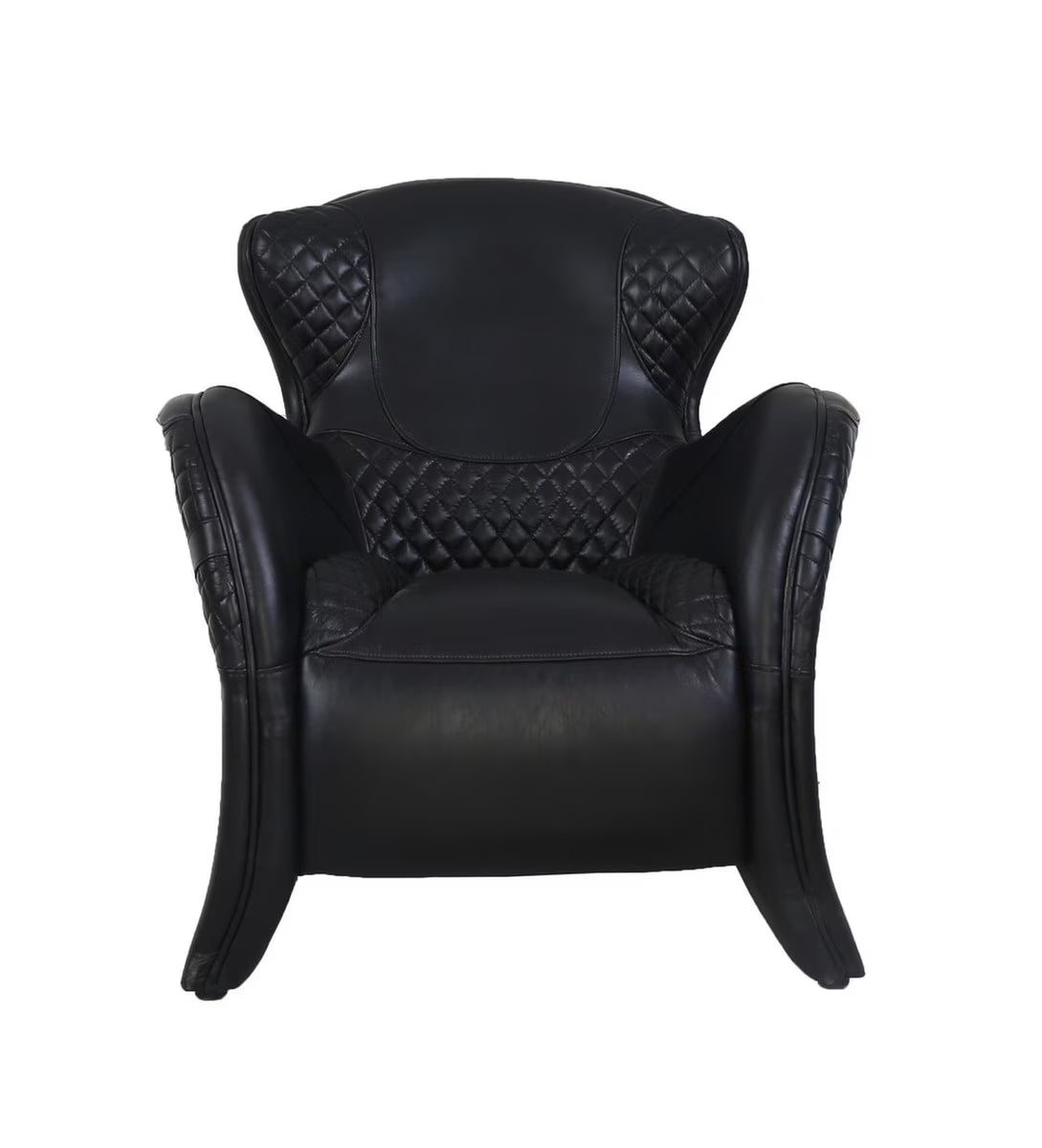 Rodeo Chair Belon Black – Leather Accent Chair (AF2306)