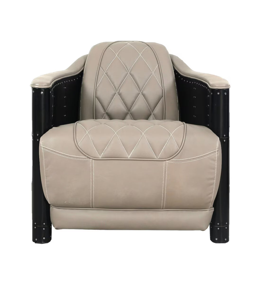 Fossil Aileron Chair Stone Taupe – Modern Accent Chair (AF2307)