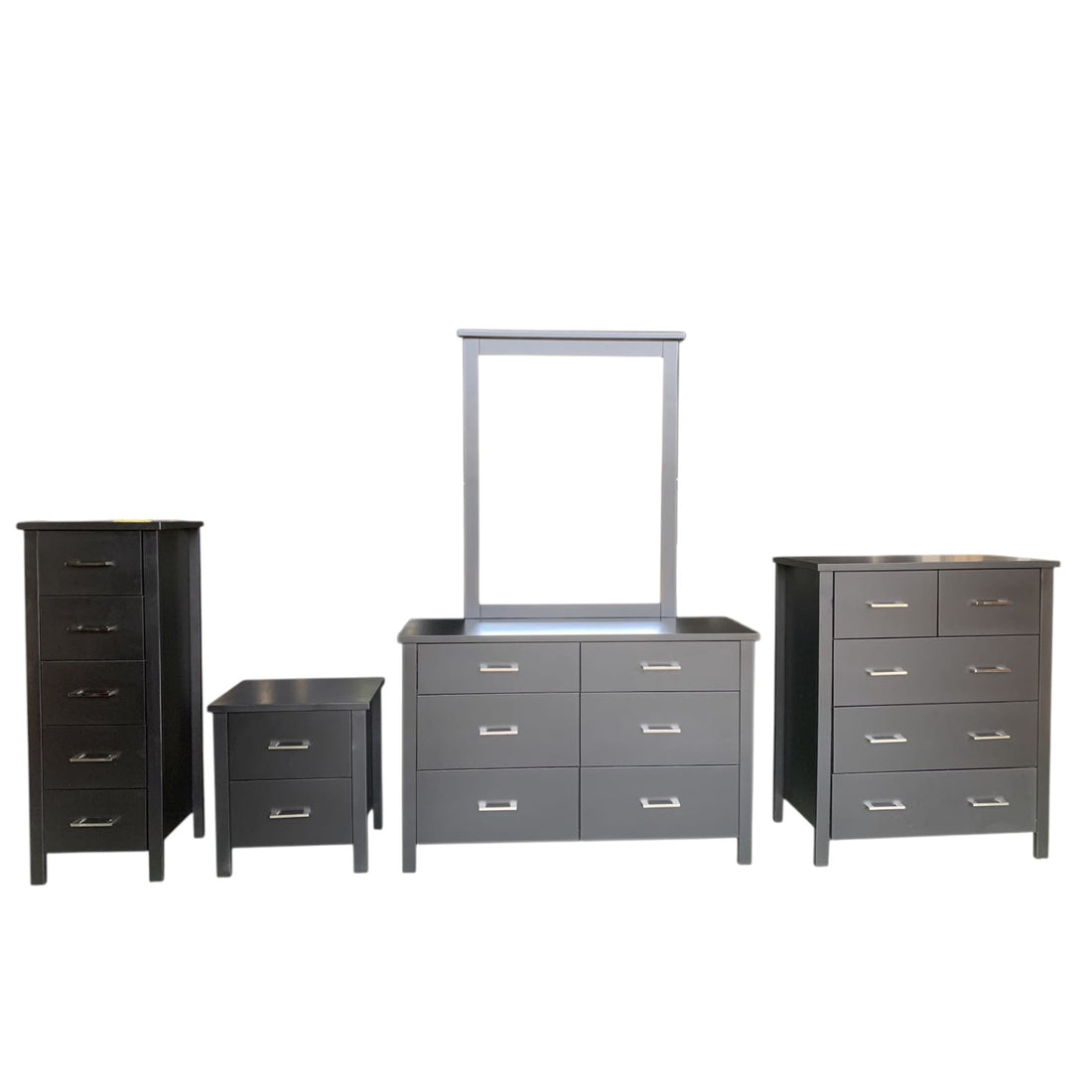 Gina 6Drw Dresser Mirror Black