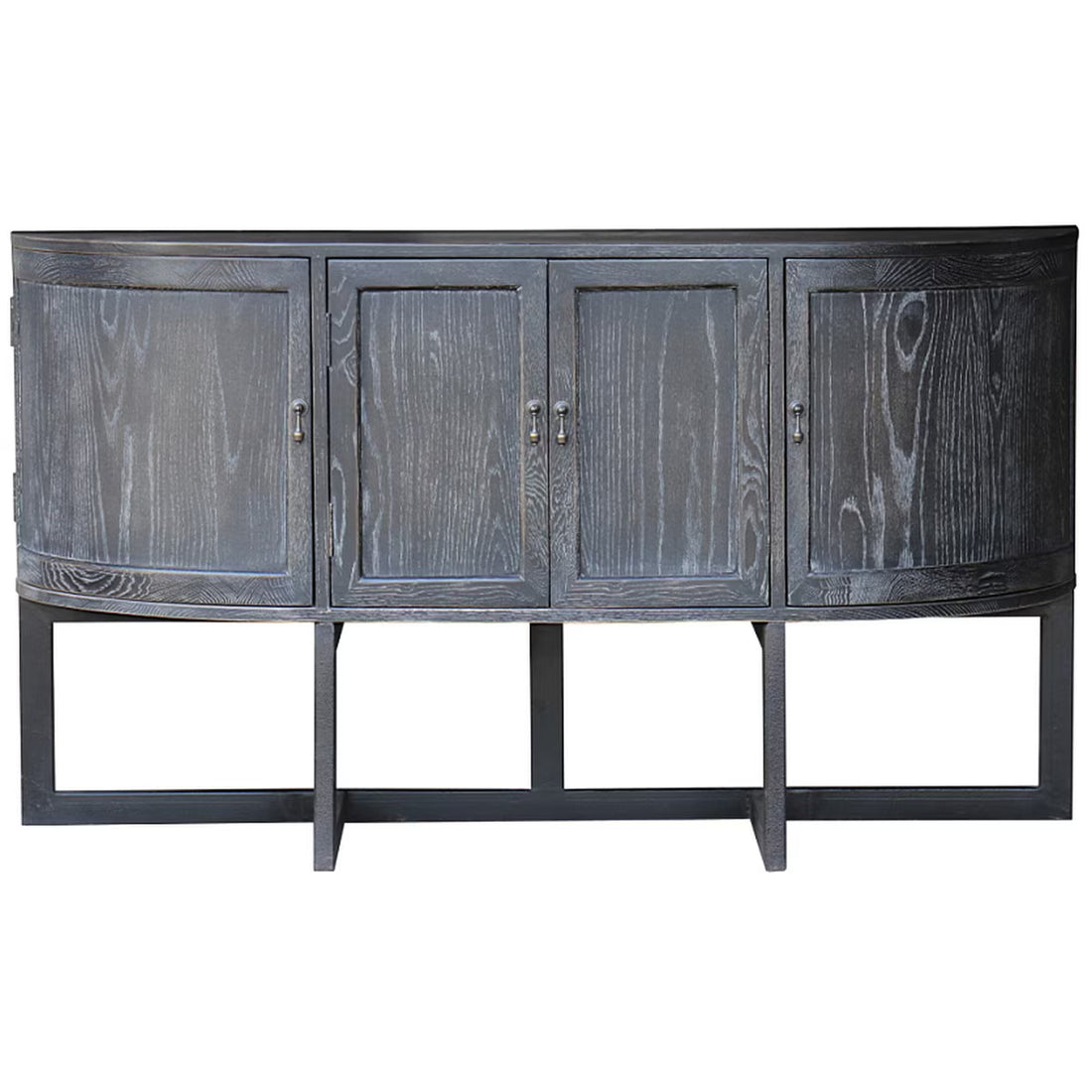 Milan Sideboard Reclaimed Oak & Metal – Storage Cabinet NZ 1600mm (CF8143)