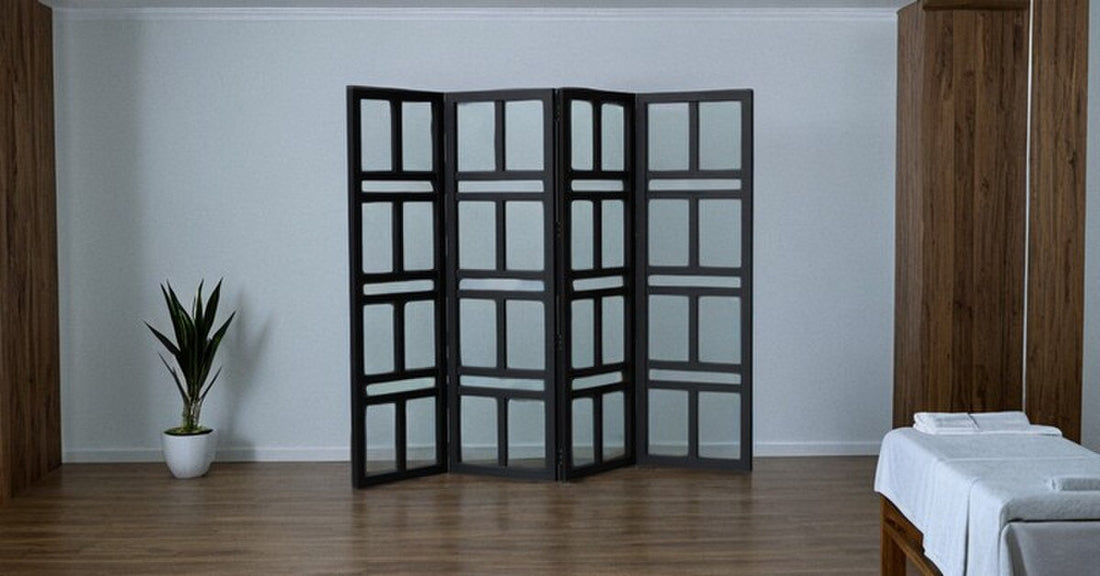 Room Divider Antique Elm Black (CF8288) RFA