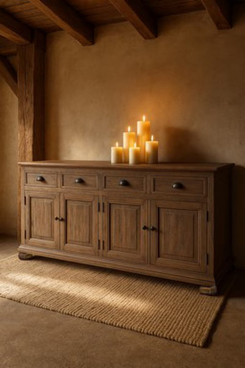 Homestead Sideboard Reclaimed Oak – Wooden Sideboard NZ 2000mm (CF8302)