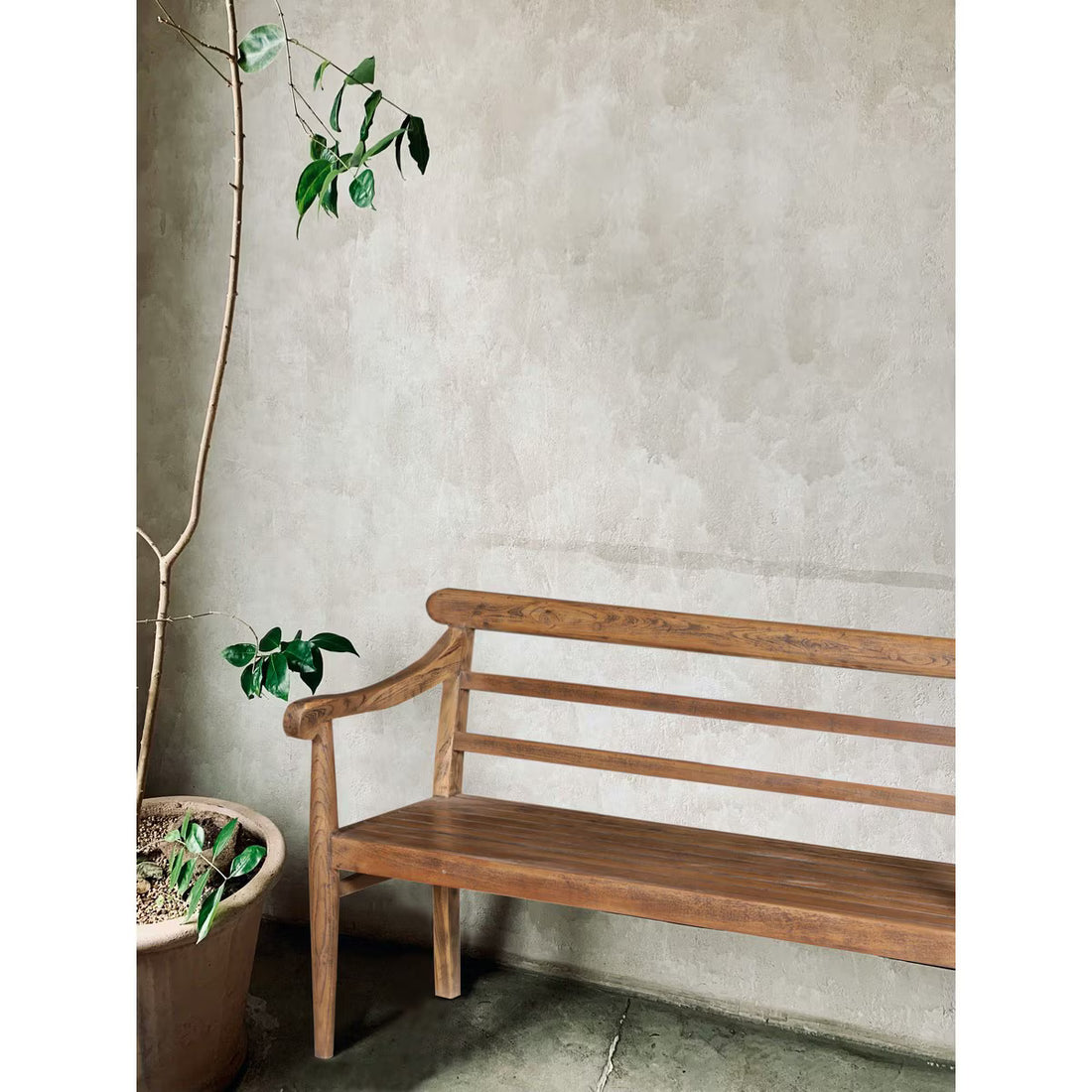 Solid Teak 3-Seater Bench (HC2019)