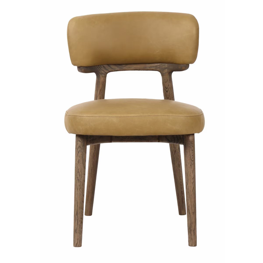 Willow Dining Chair – Ginger Leather | Antique Elm Wood Dining Chair (JP1070) RFA
