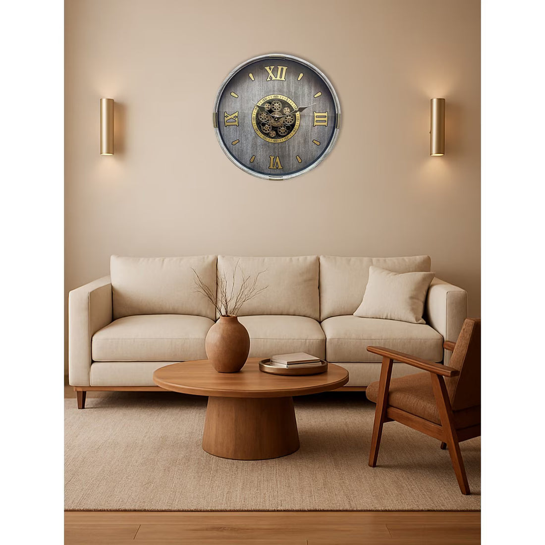 Round Gear Clock – Industrial Wall Clock (KA8003) RFA