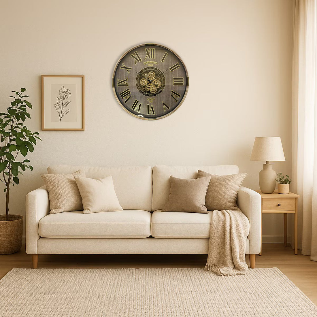 Large Round Gear Clock – Industrial Wall Clock (KA8005) RFA