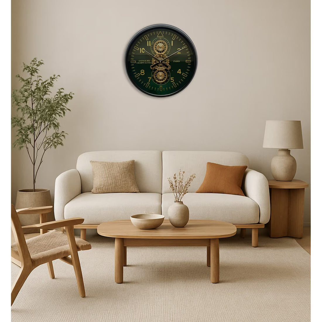 Round Gear Clock – Industrial Wall Clock (500mm) KA8007 RFA