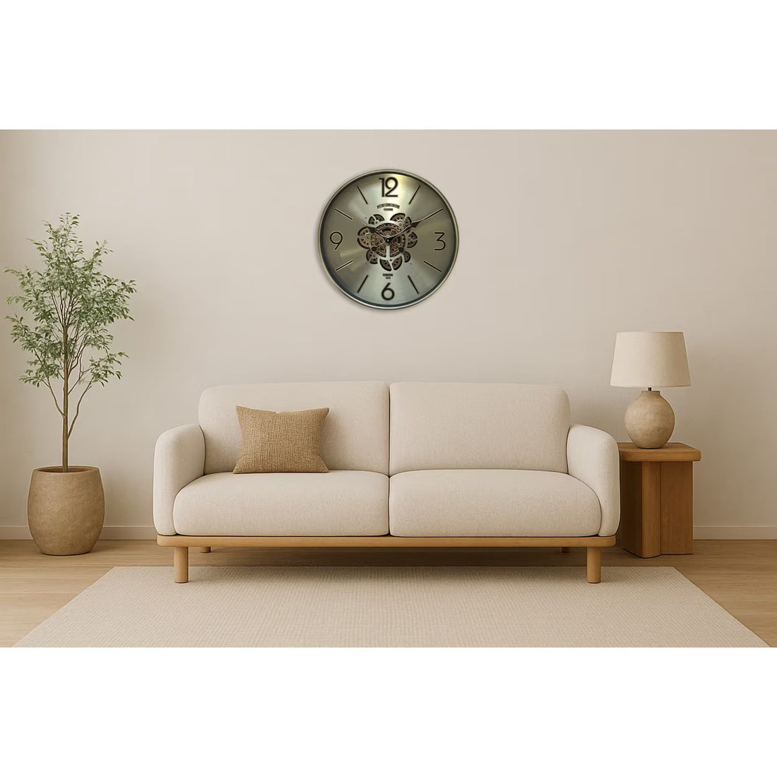 Round Gear Clock – Industrial Wall Clock (KA8008)