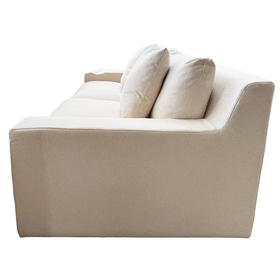 Manhattan 3 Seater Sofa – Oatmeal | Modern Fabric Sofa (KB9099)