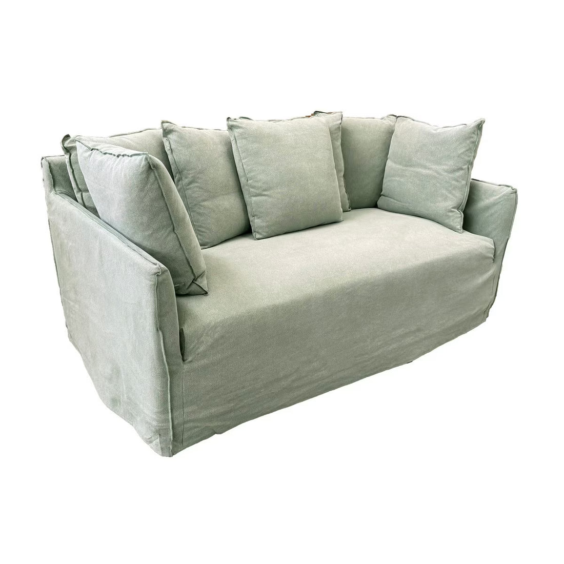 Roxy 2 Seater Sofa – Olive | Compact Modern Fabric Sofa (KB9100)