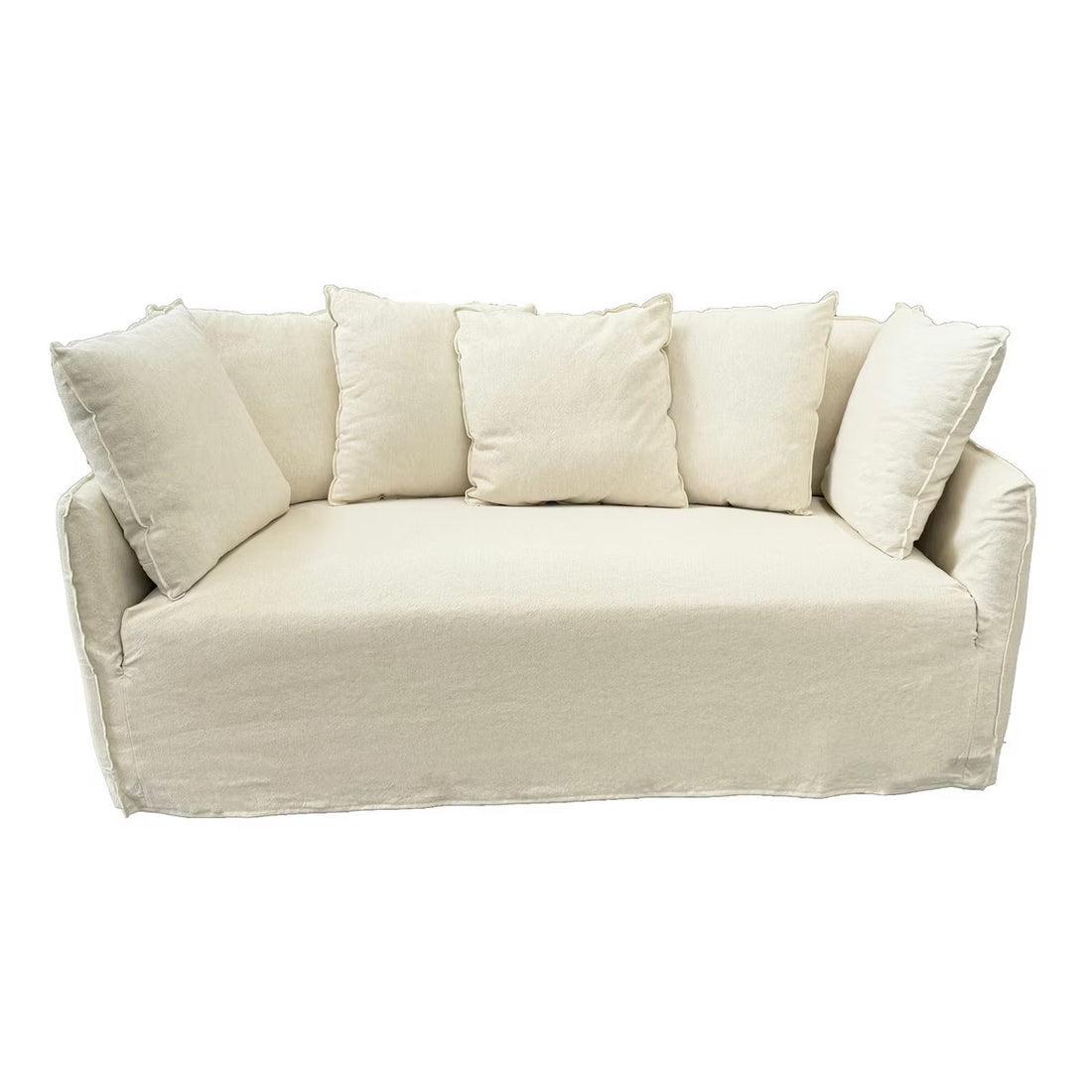 Roxy 2 Seater Sofa – Oatmeal | Soft Comfort Fabric Sofa (KB9102)