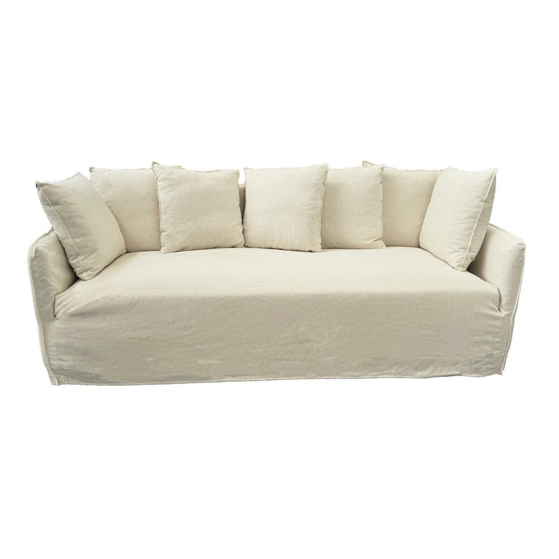 Roxy 3 Seater Sofa – Oatmeal | Soft Comfort Fabric Sofa (KB9103)