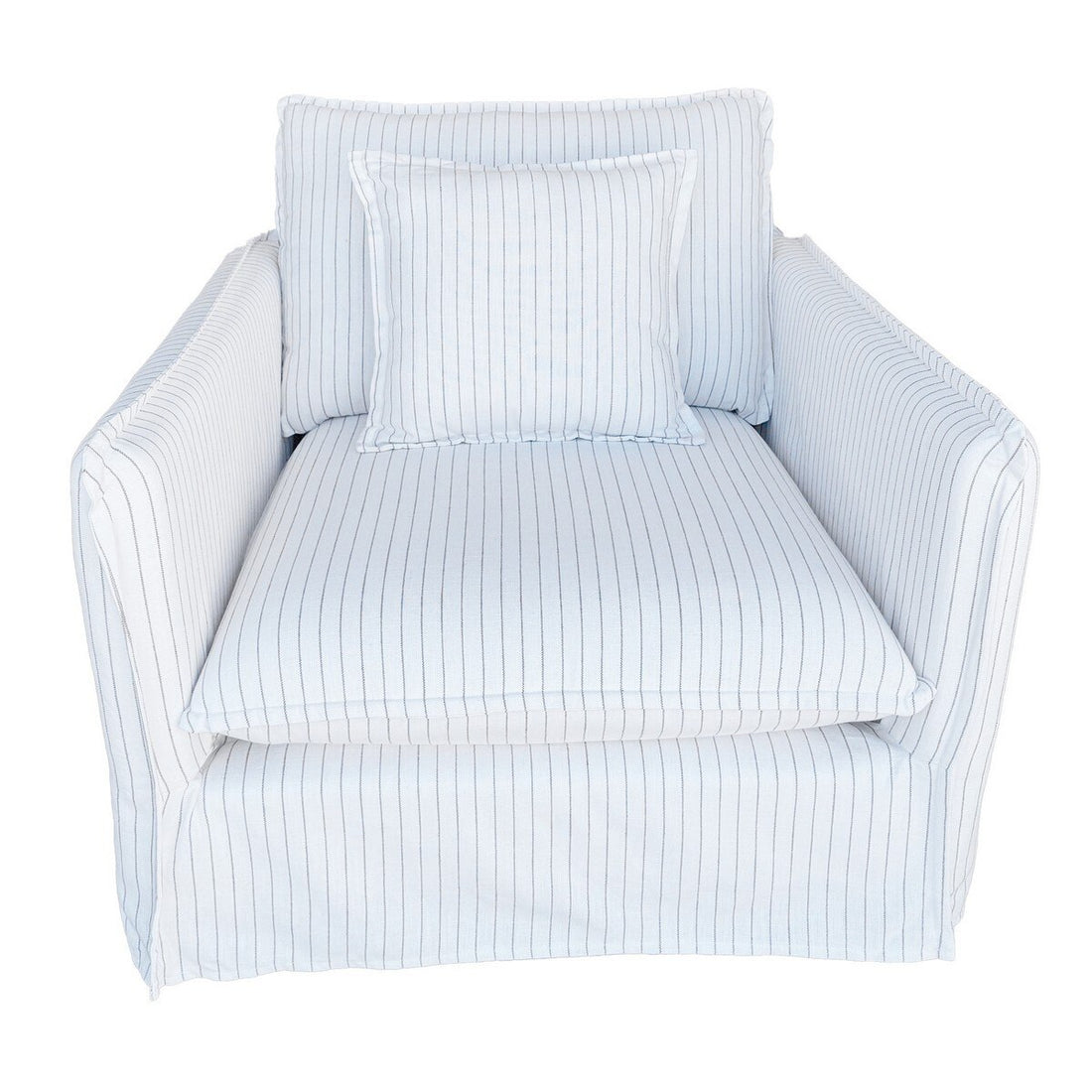 Milford Armchair – Grey Pinstripe (KB9104)