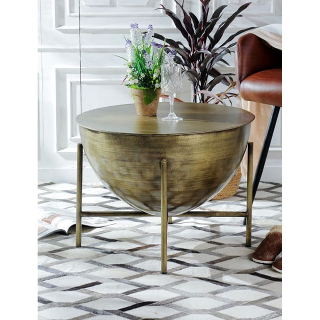 Brass Coffee Table (KC1259)
