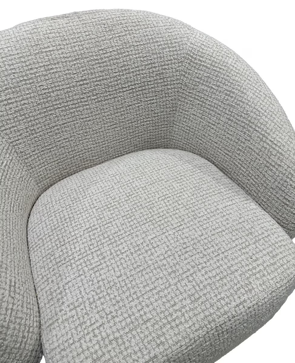 Daisey Swivel Accent Chair - White & Taupe (ME9013) - RFA