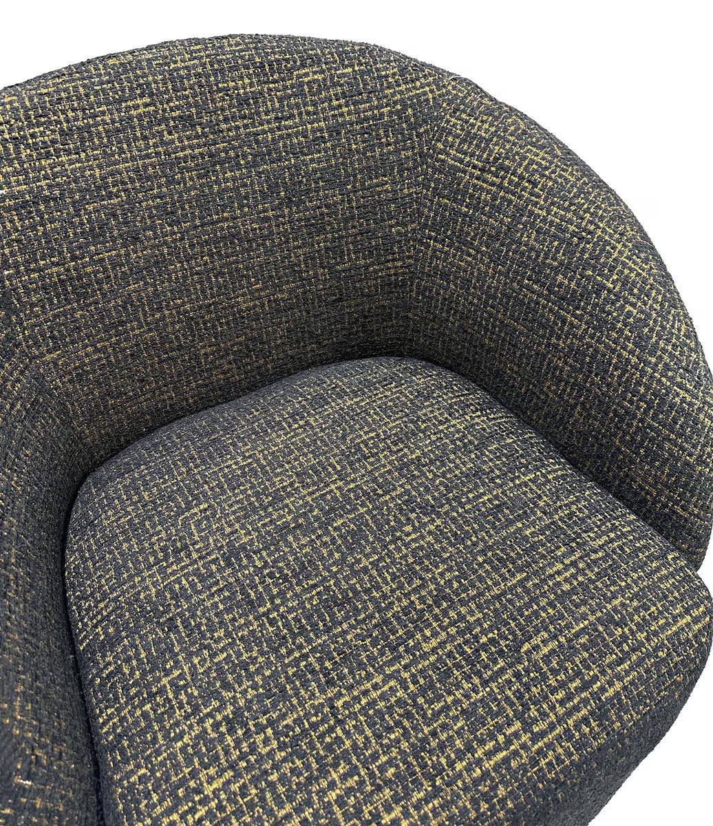 Daisey Swivel Accent Chair - Gold & Black (ME9015) - RFA