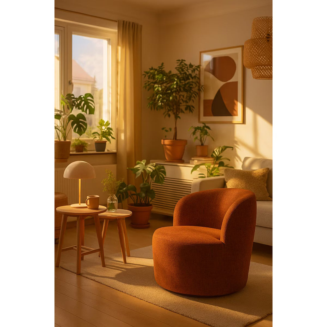 STELLA SWIVEL CHAIR - IRON RUST (ME9021)