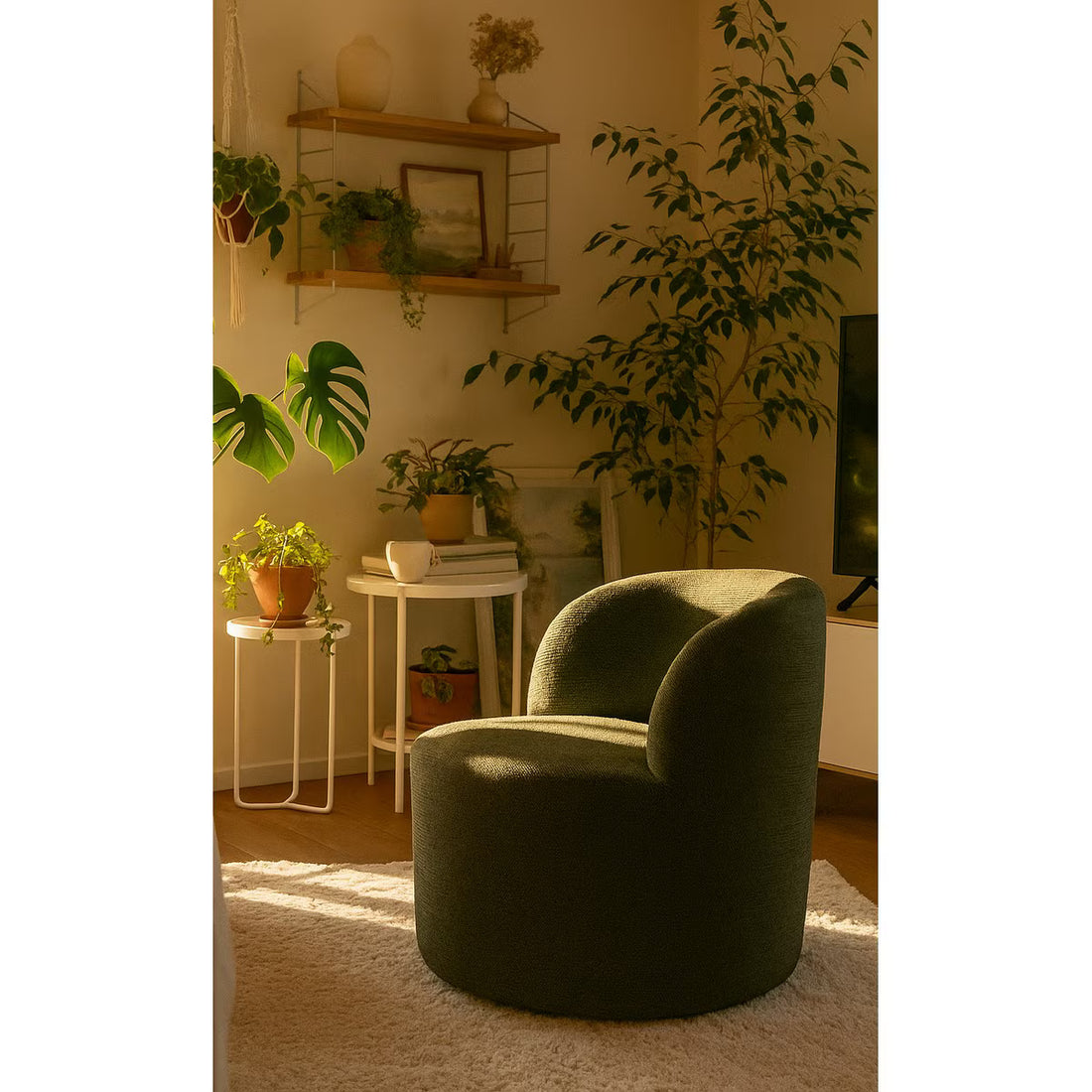 STELLA SWIVEL CHAIR - MEADOW MOSS (ME9023)