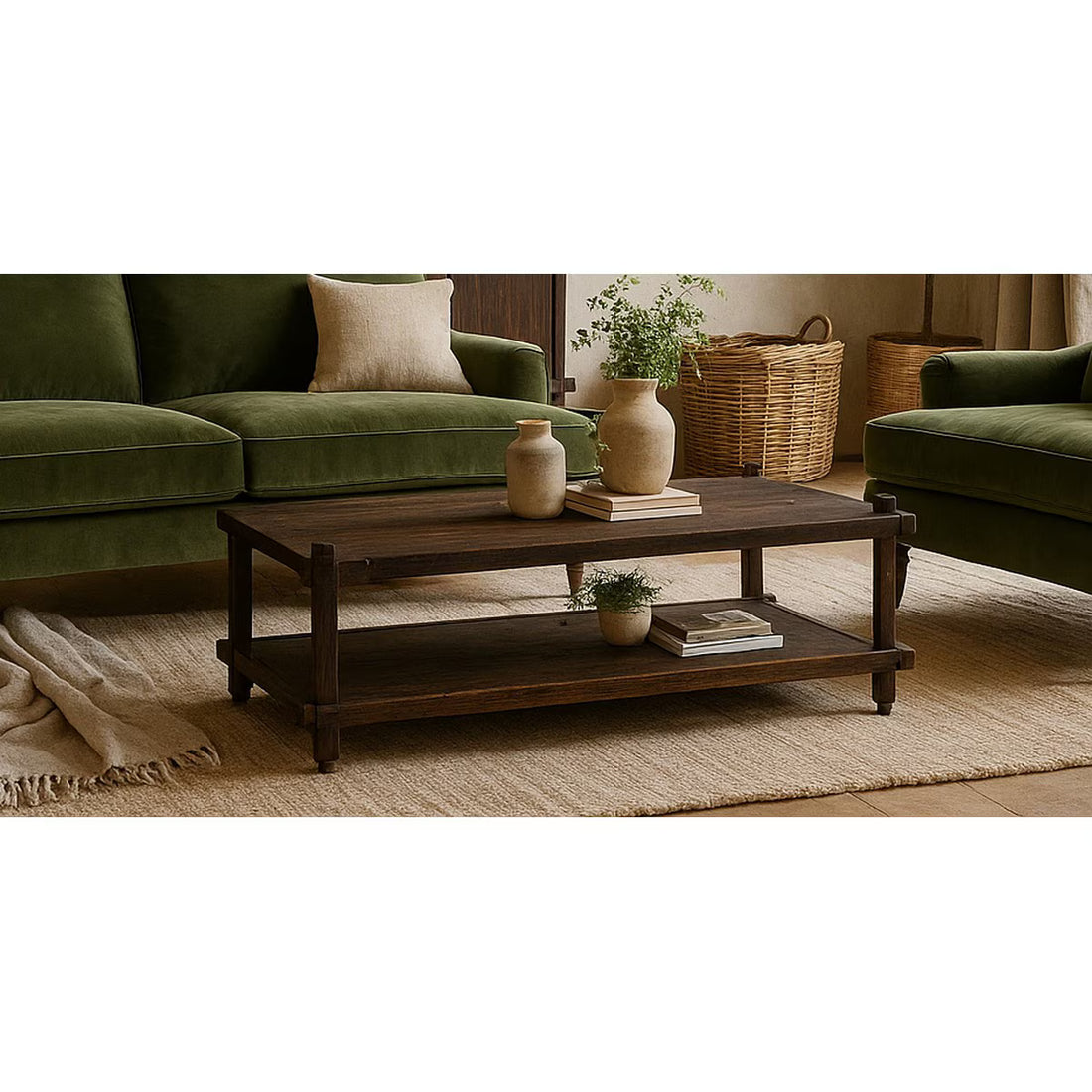 Wentworth Coffee Table  - ANTIQUE WALNUT (RFA-NJ9002)