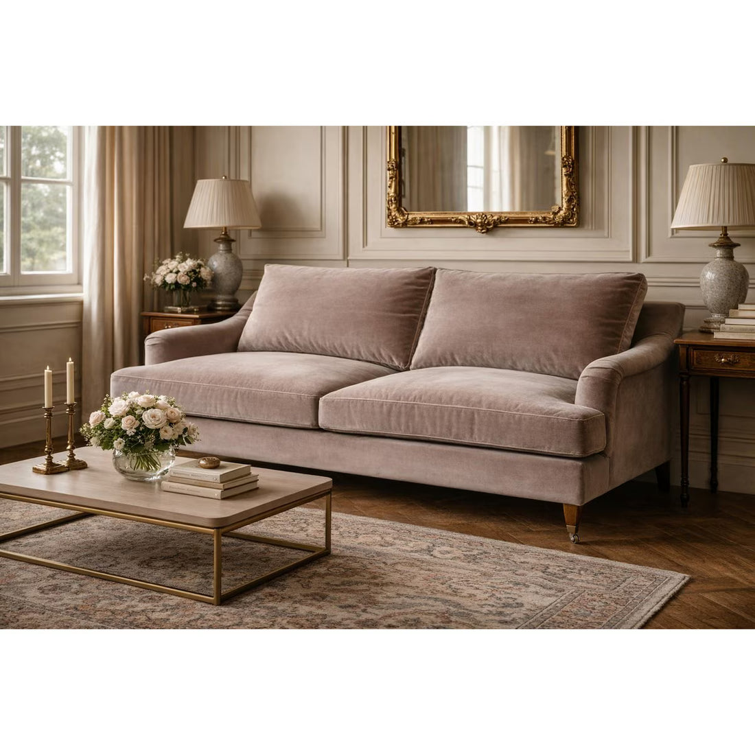 Thornfield 3 Seater Sofa - Musk Velvet (RFA - PR2098)