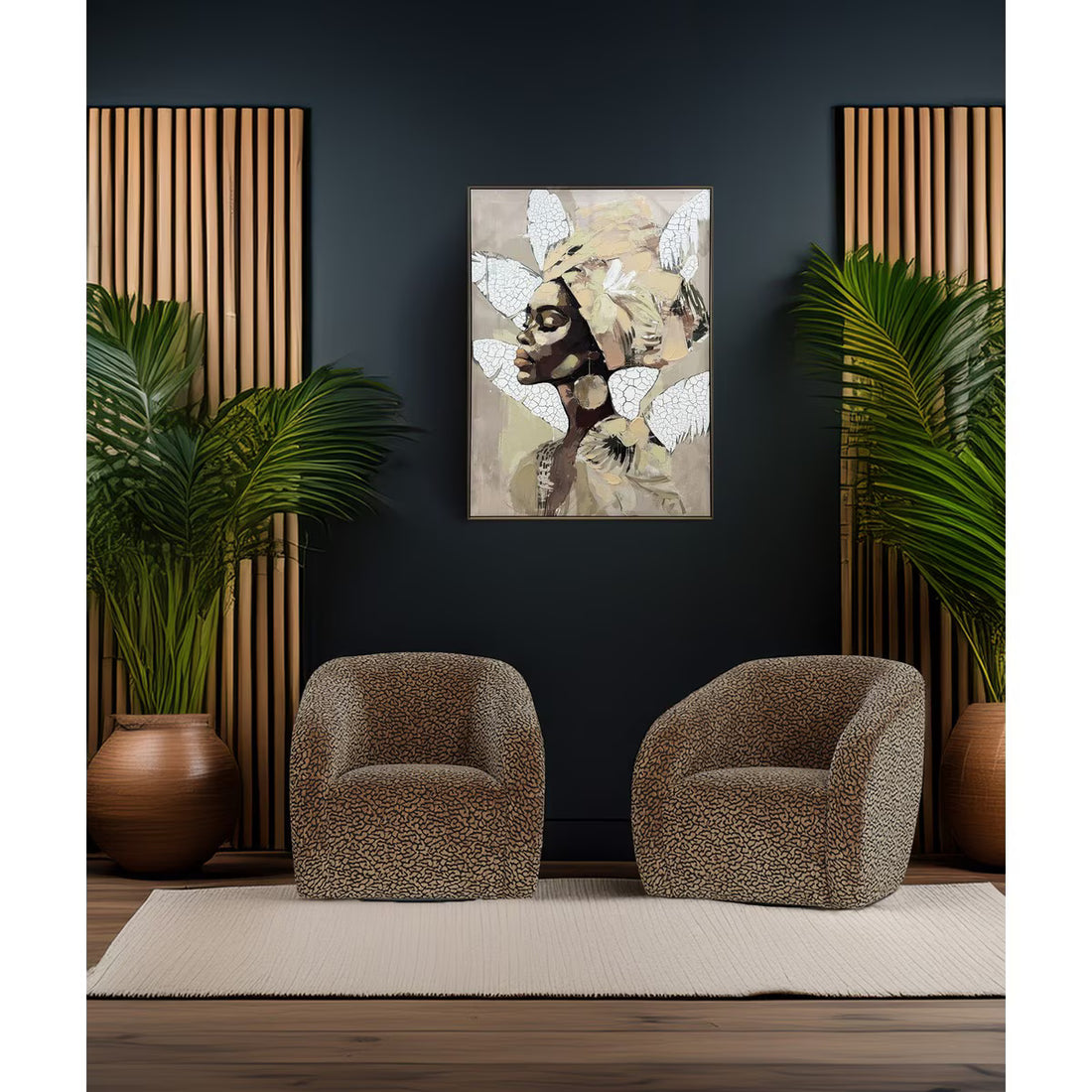 Crown Swivel Chair - Brown/Black (RFA - PR2101)