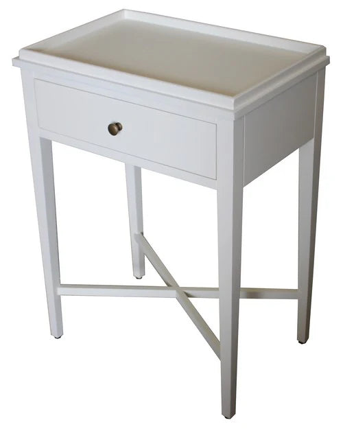 Bordeaux Bedside Table (White)
