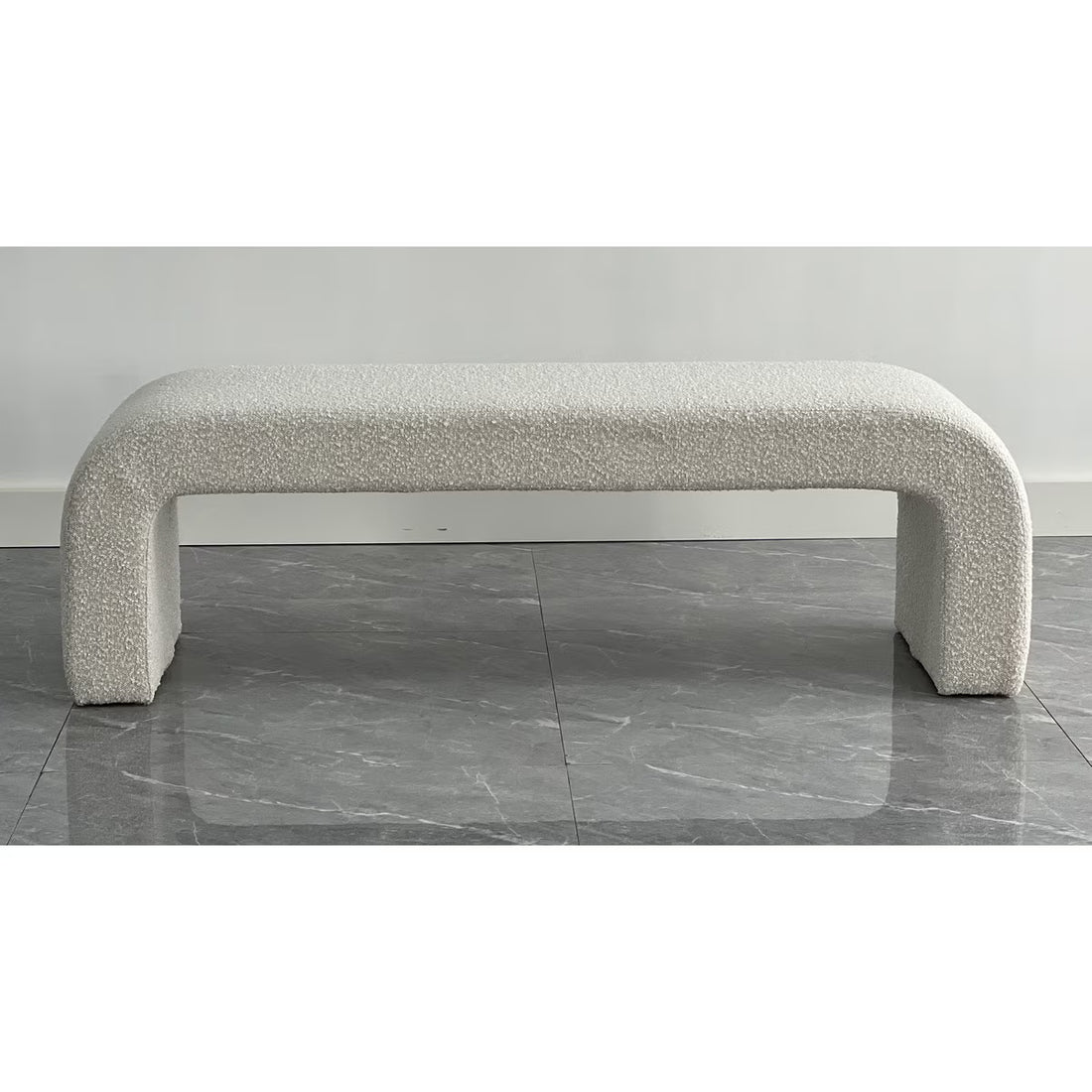 Daphins Bench – Cream Bouclé (QL1008)