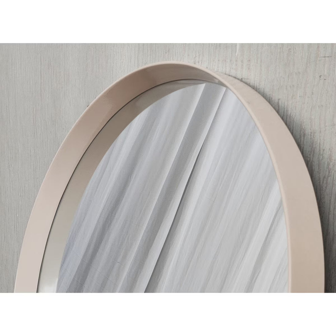 Cream Round Mirror – Modern Minimal Style (RS7001 RFA)