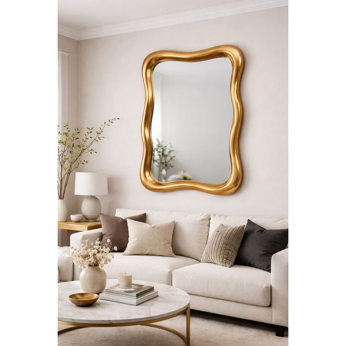 Vintage Gold Abstract Mirror (TS7011)