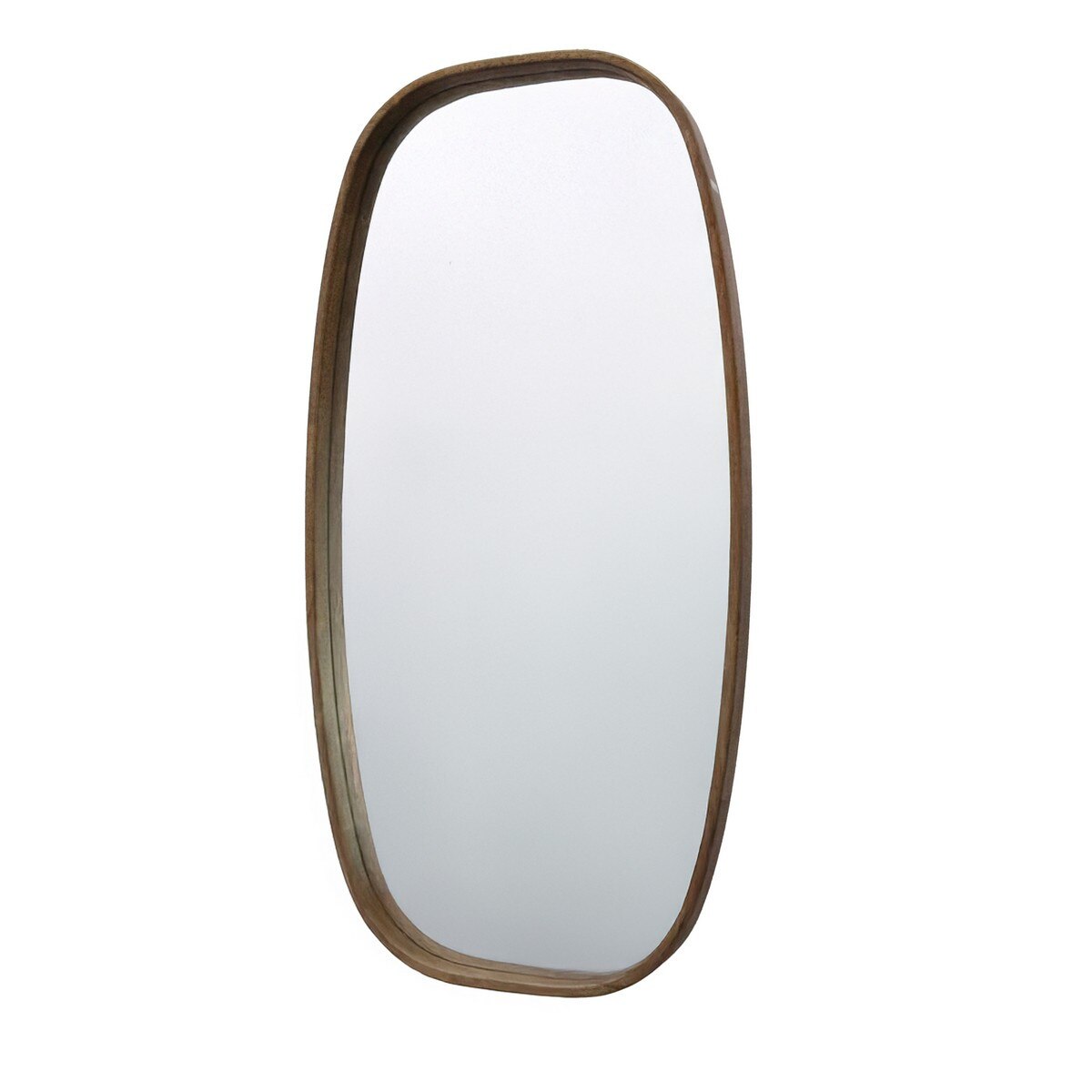 Oval Mirror - Walnut Frame Wall Mirror (UH5005) RFA | SuperPrice Furniture