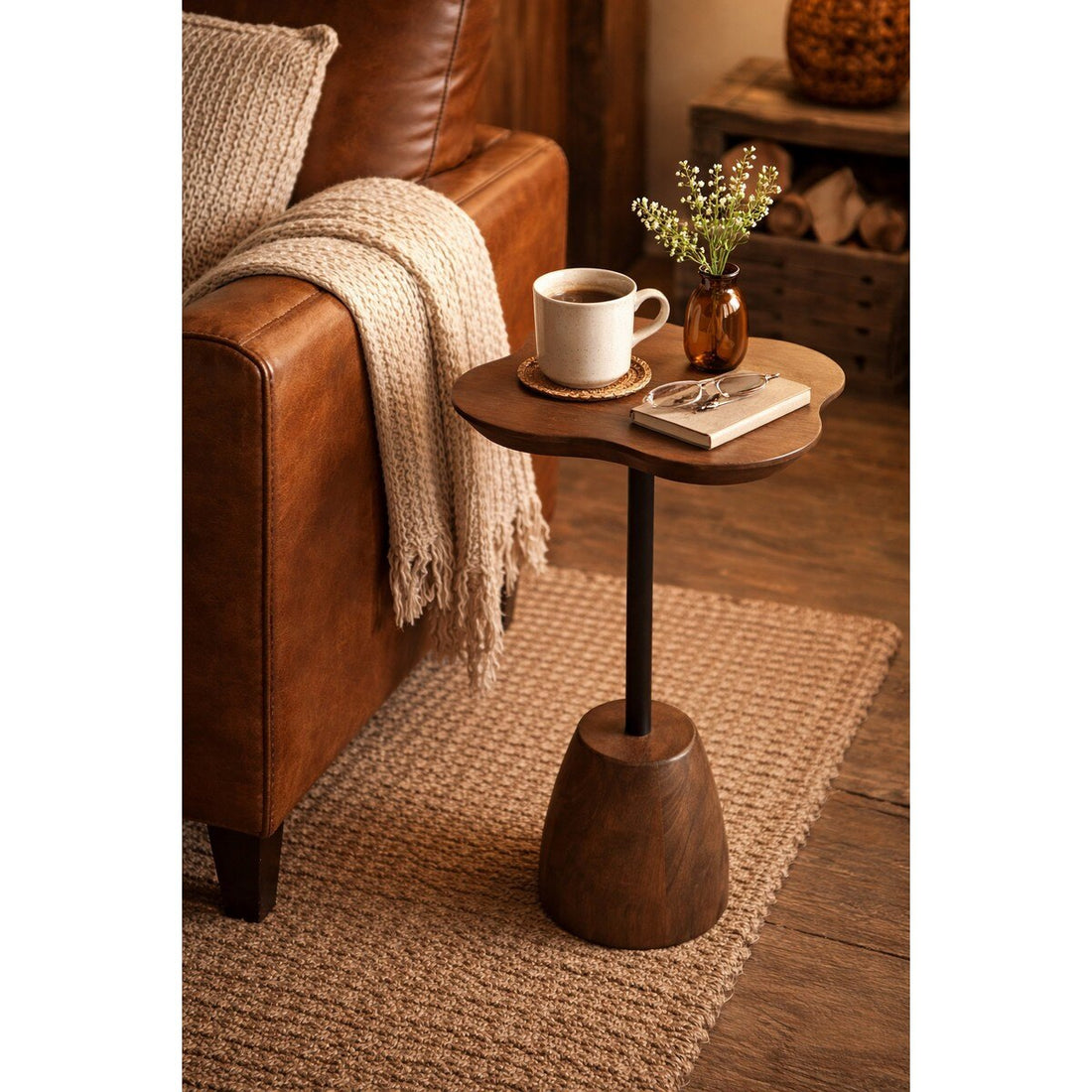 Clover Side Table - Walnut (UH5012) RFA