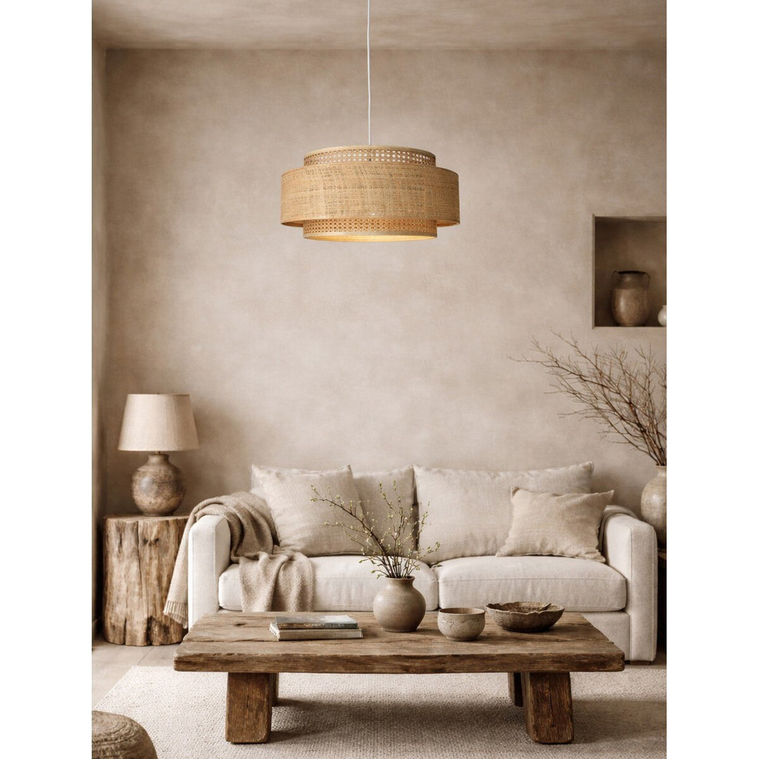 Bamboo Pendant Light  - Natural (RFA-YL2021)