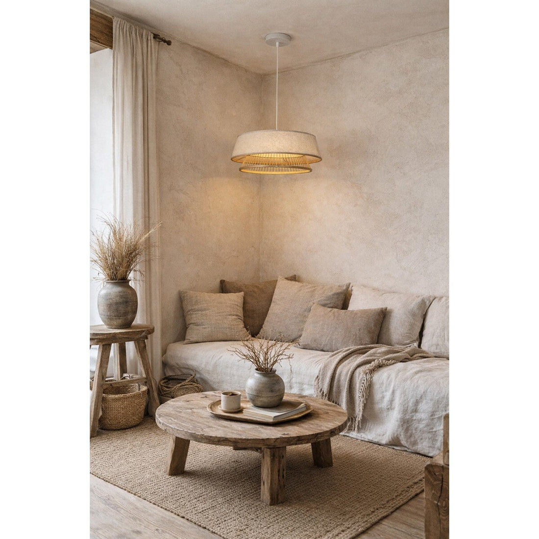 Bamboo Pendant Light  - Natural (RFA-YL2023)