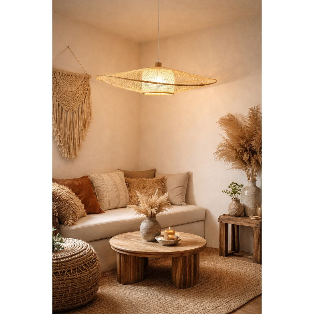 Bamboo Pendant Light  - Natural (RFA-YL2024)
