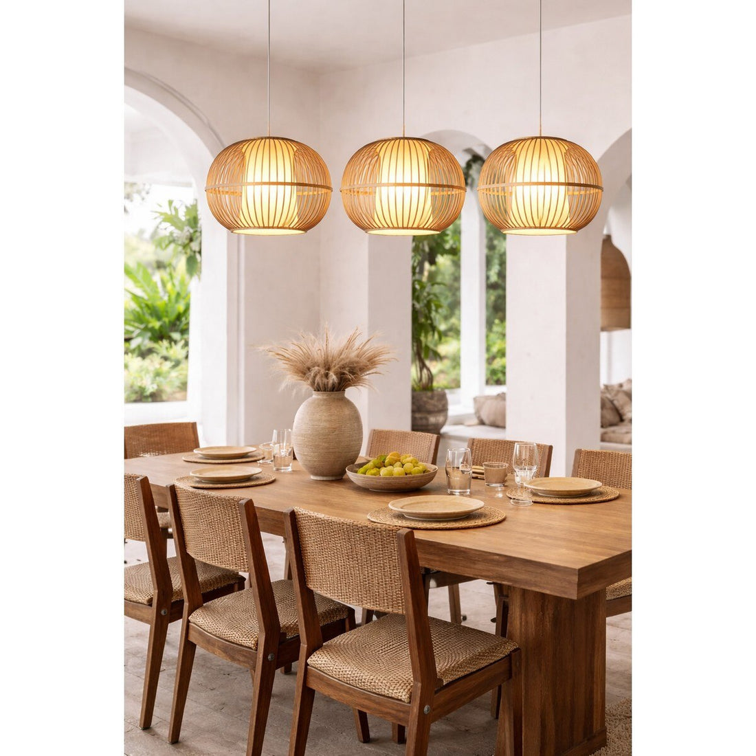 Bamboo Pendant Light  - Natural (RFA-YL2026)