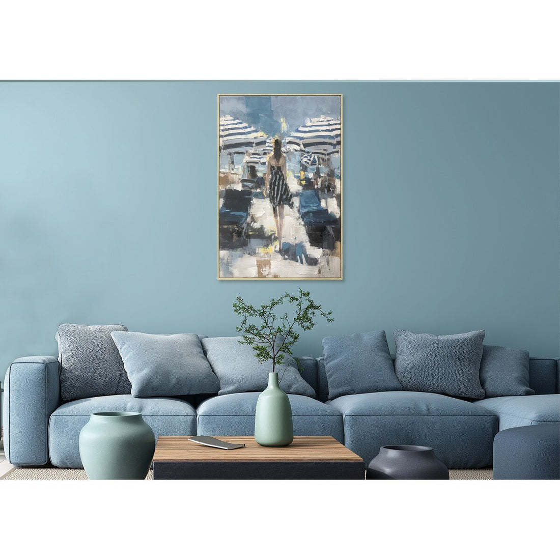 Framed Hand Painted Canvas Wall Art (YR9033-RFA)
