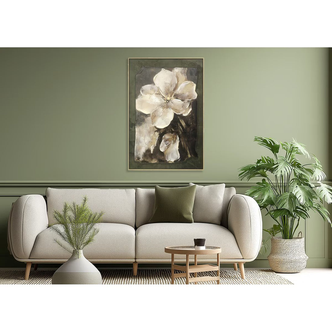 Framed Hand Painted Canvas Wall Art (YR9036-RFA)