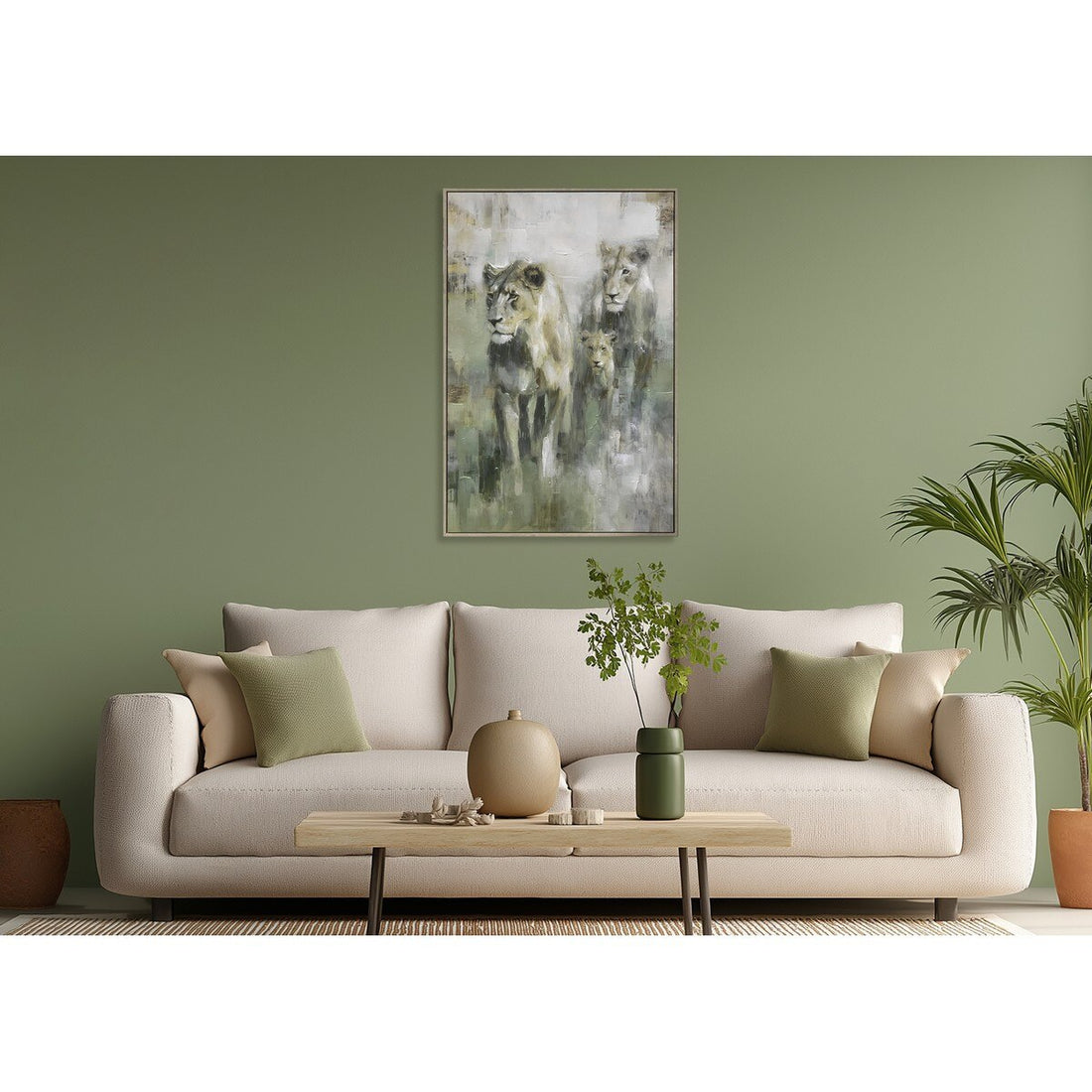 Framed Hand Painted Canvas Wall Art (YR9037-RFA)