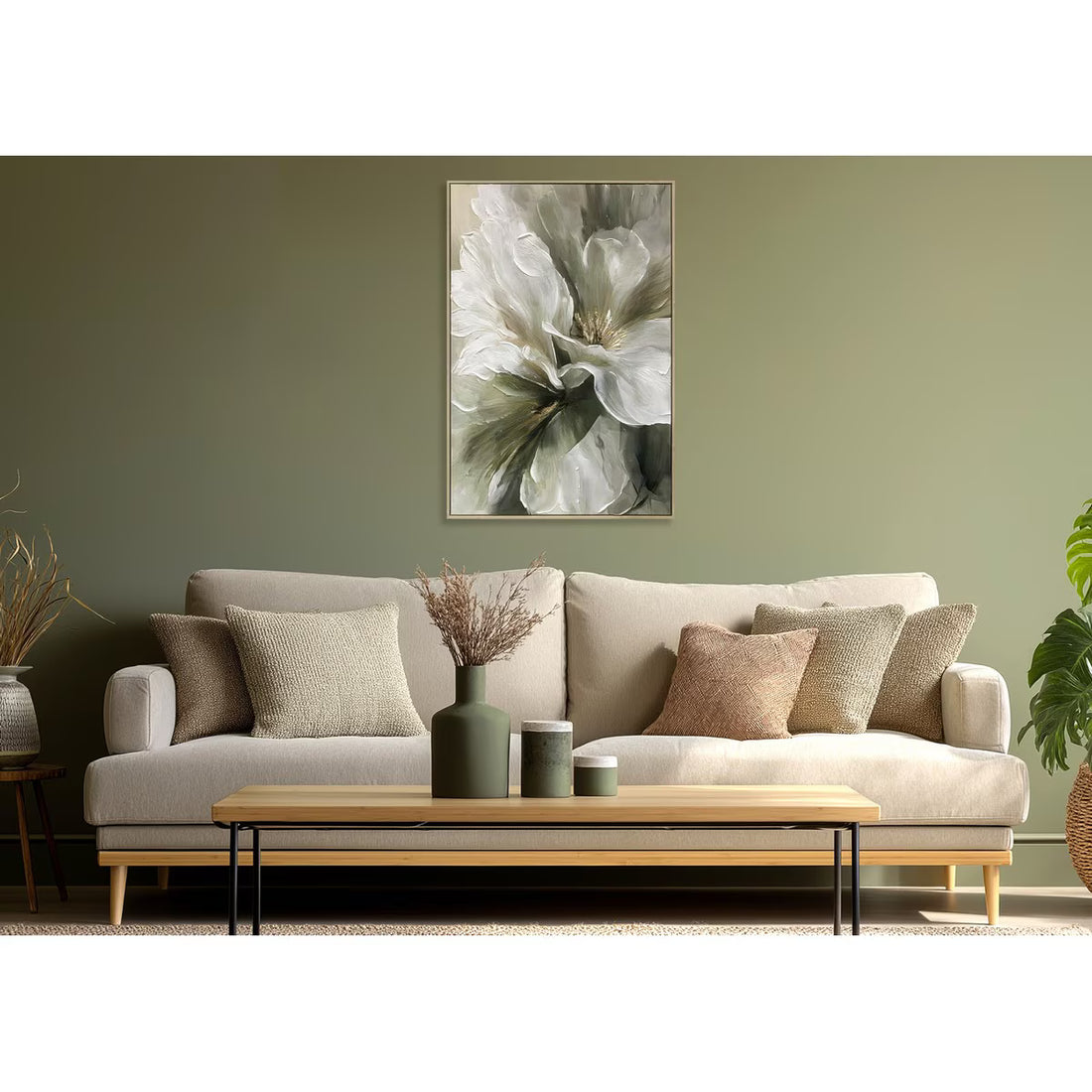 Framed Hand Painted Canvas Wall Art (YR9040-RFA)