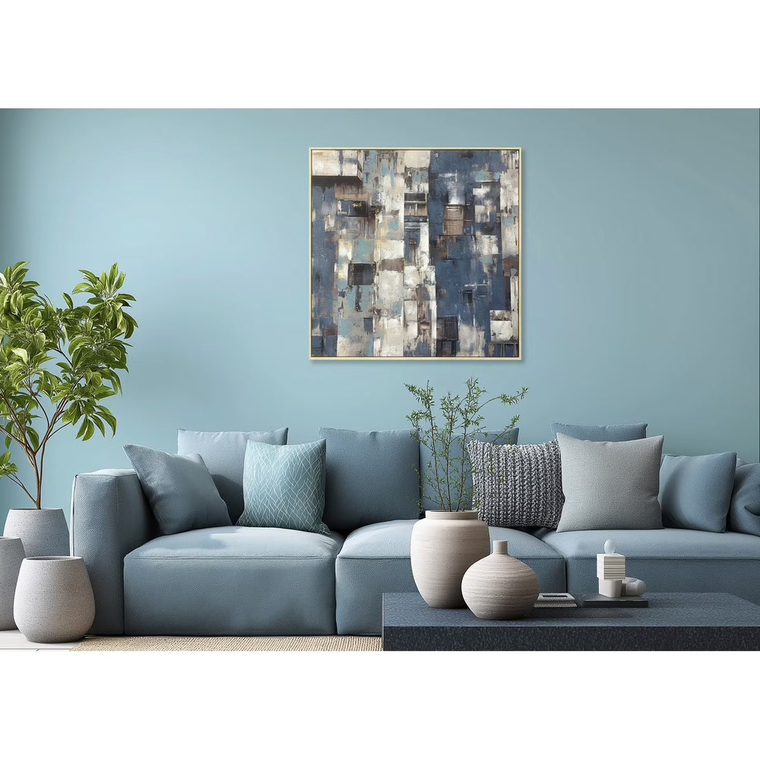 Framed Hand Painted Canvas Wall Art (YR9044-RFA)