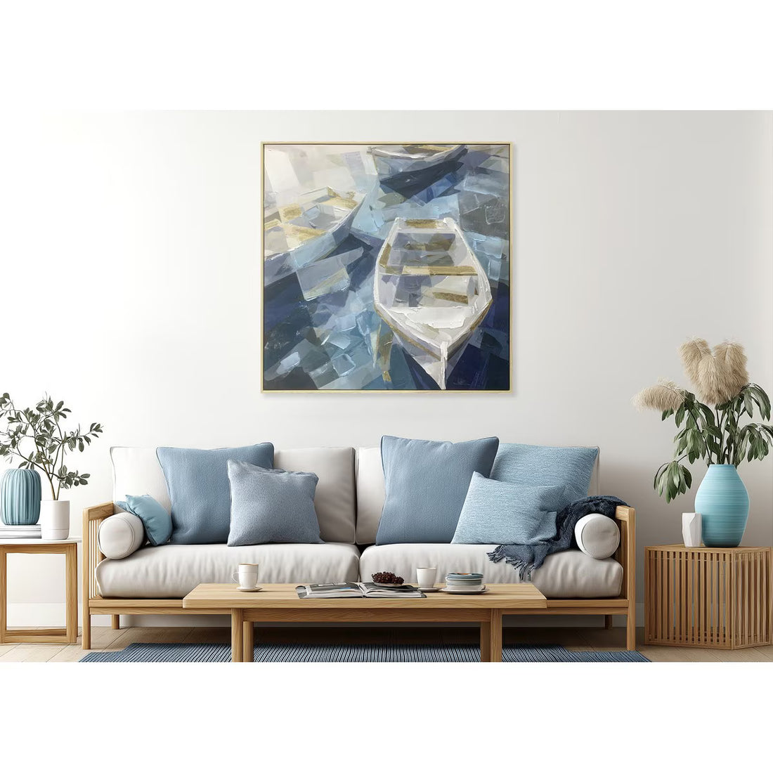 Framed Hand Painted Canvas Wall Art (YR9045-RFA)